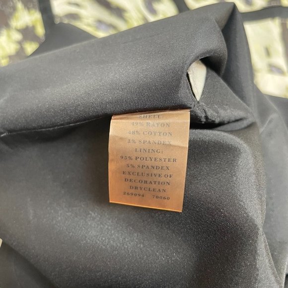 Ann Taylor Sheath Dress 2 Animal Print Sleeveless Black Ivory Green Women's - Picture 12 of 13